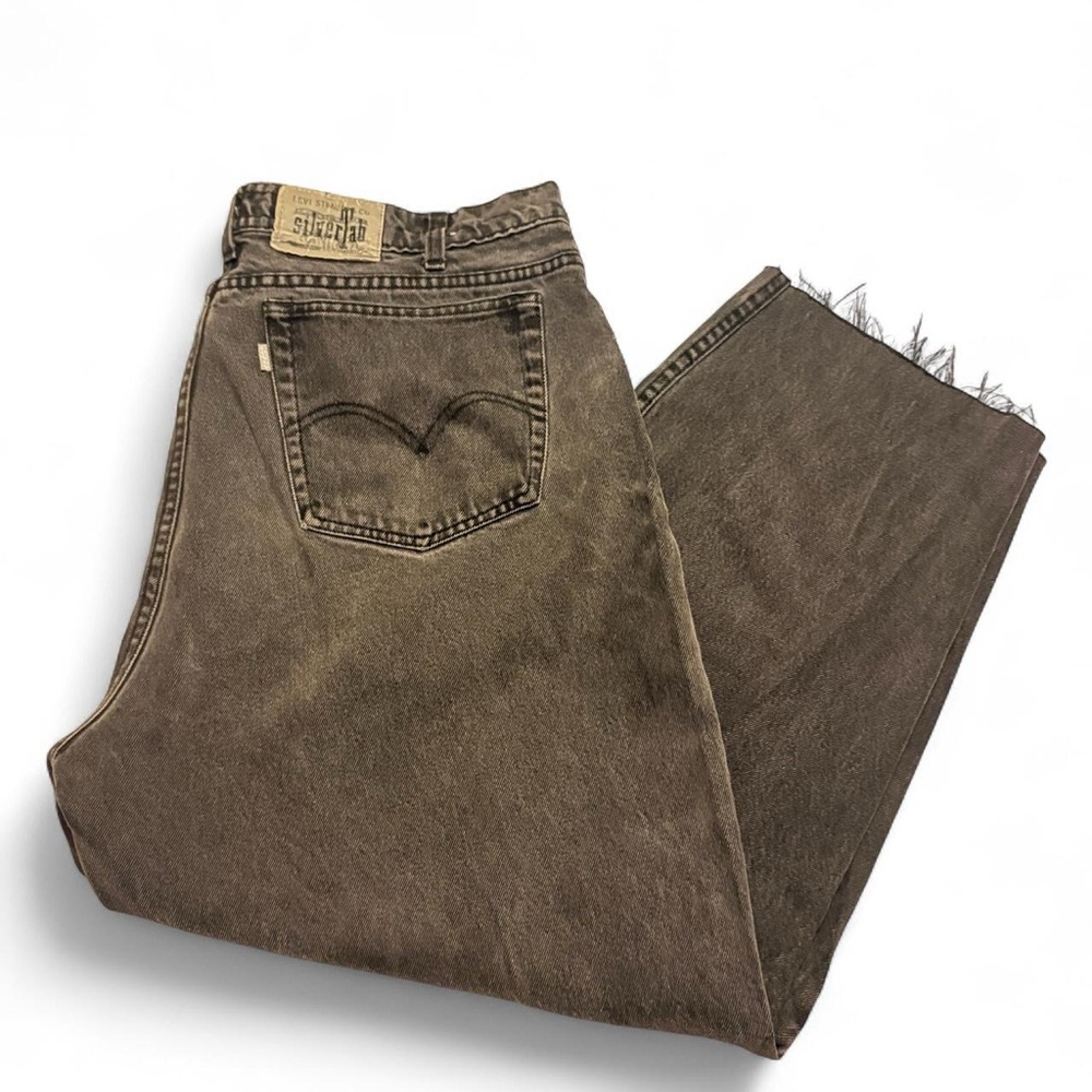 VINTAGE Levi’s Silvertab Distressed Black Baggy Jeans